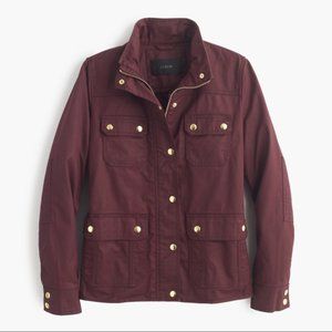 J Crew Downtown Field Jacket Oxblood 